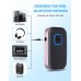 COMSOON Bluetooth AUX Adapter for Car, Noise Reduction Bluetooth Receiver for Music/Hands-Free Calls, Wireless Audio Receiver for Home Stereo/Speaker, 16H Battery Life/Dual Connect (Black+Pink)