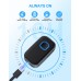 Bluetooth AUX Adapter for Car, Noise Reduction Bluetooth Receiver for Music/Hands-Free Calls, Wireless Audio Receiver for Home Stereo/Speaker, 16H Battery Life/Dual Connect (All Black)